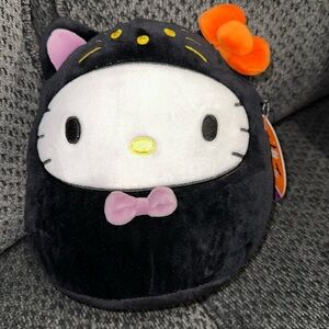 Hello Kitty & Friends Black Cat Squishmellow Size 8inches NWT